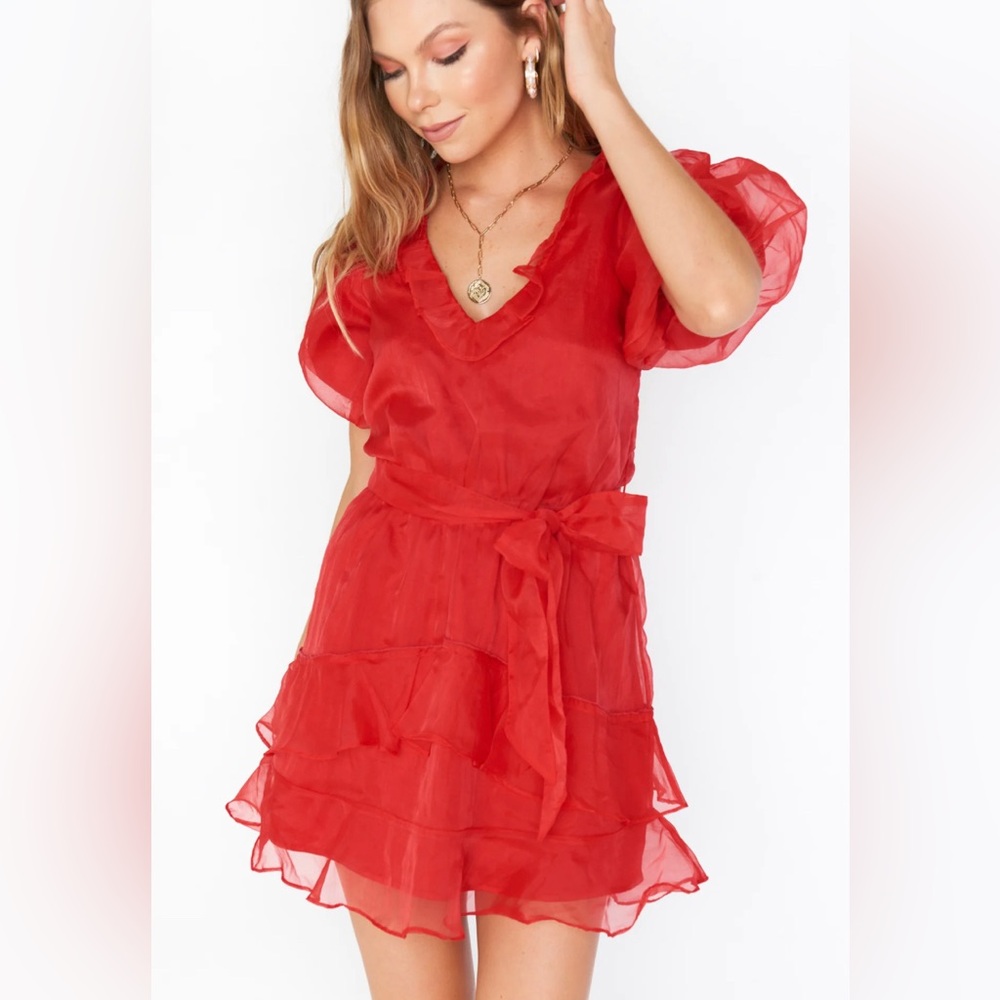 Mumu red formal dress